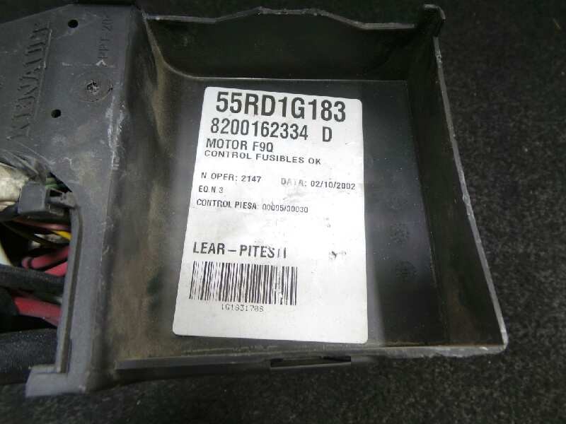 Recambio de caja reles / fusibles para renault laguna ii (bg0) 1.9 dci diesel referencia OEM IAM 8200162334D-55RD1G183  