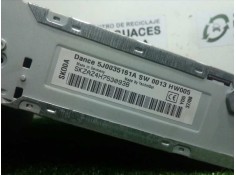 Recambio de sistema audio / radio cd para skoda fabia combi (5j5) 1.4 tdi referencia OEM IAM 5J0035161A   2