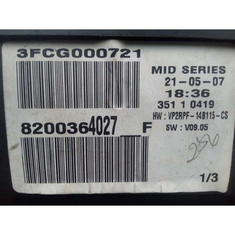 Recambio de cuadro instrumentos para renault megane ii berlina 3p 2.0 16v turbo referencia OEM IAM 8200364027F  