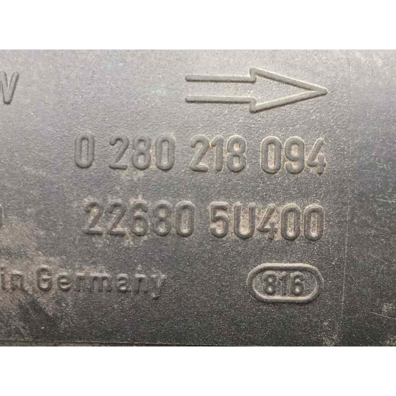 Recambio de caudalimetro para nissan primera berlina (p12) 1.6 cat referencia OEM IAM 0280218094-226805U400 5.PINES BOSCH