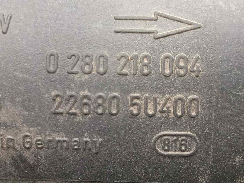 Recambio de caudalimetro para nissan primera berlina (p12) 1.6 cat referencia OEM IAM 0280218094-226805U400 5.PINES BOSCH