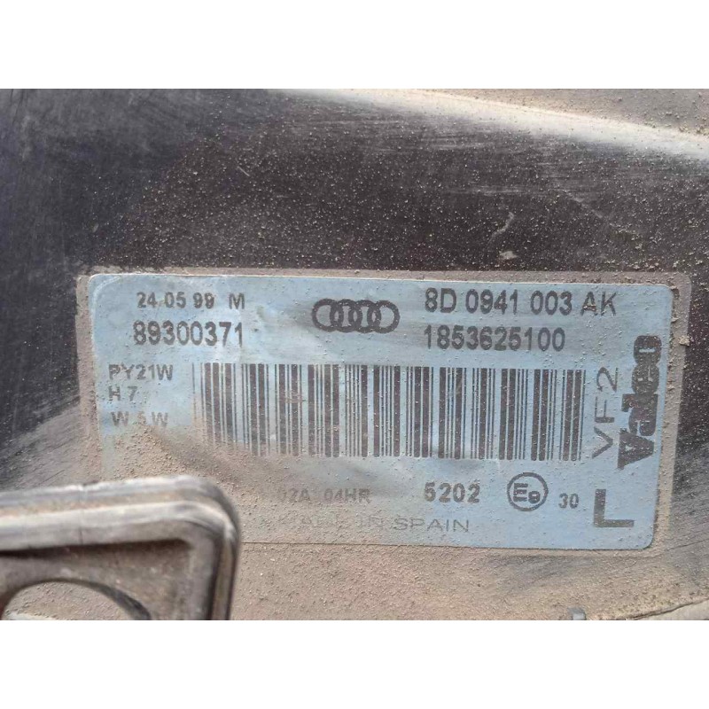 Recambio de faro izquierdo para audi a4 berlina (b5) 1.8 20v referencia OEM IAM 8D0941003AK-1853625100-89300371  