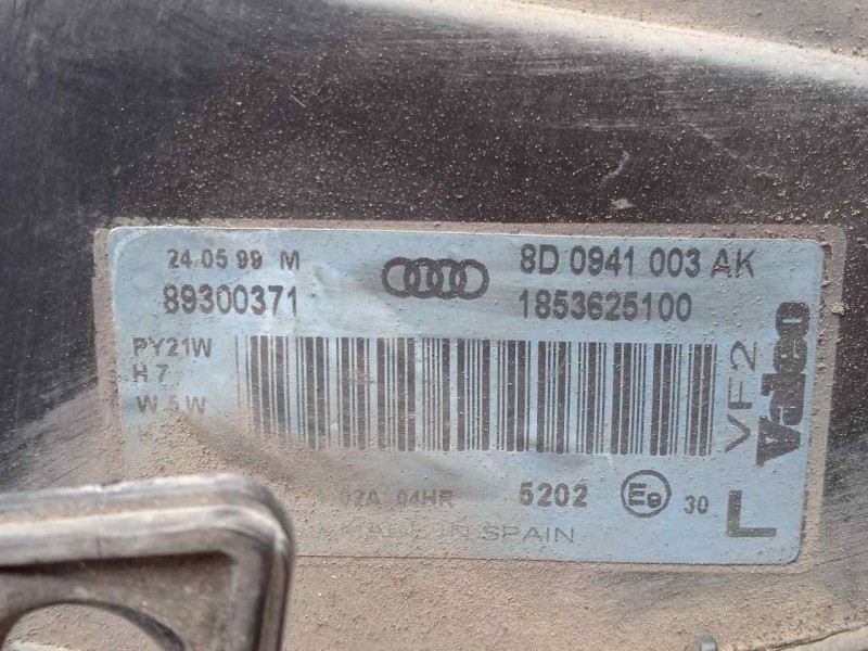 Recambio de faro izquierdo para audi a4 berlina (b5) 1.8 20v referencia OEM IAM 8D0941003AK-1853625100-89300371  