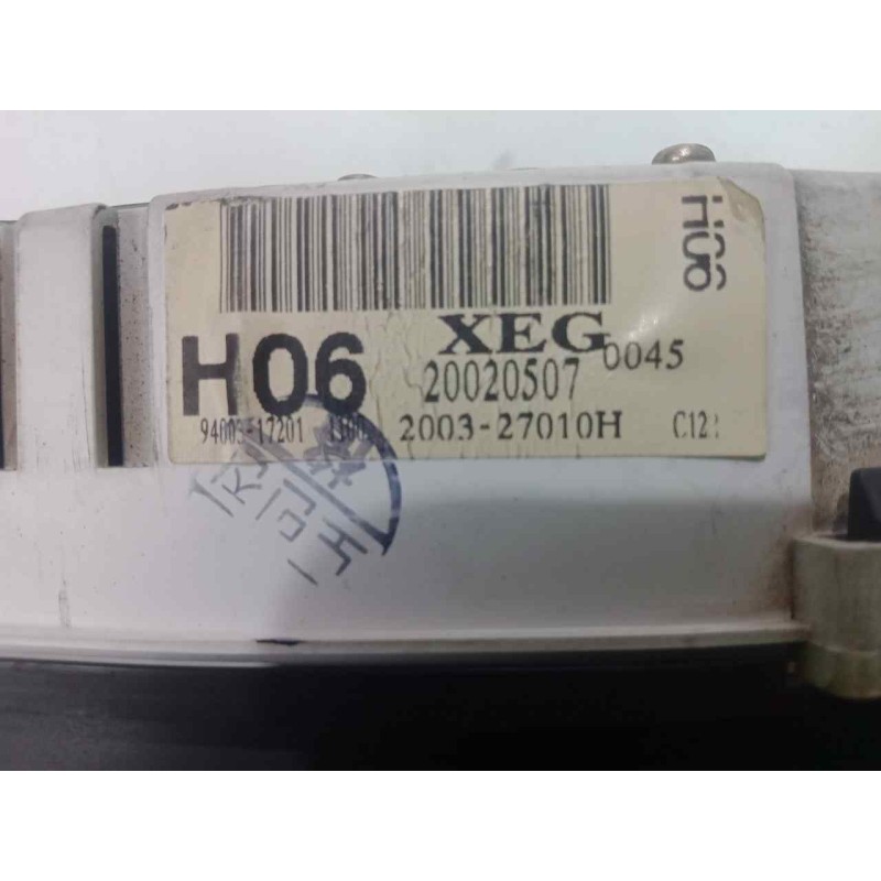 Recambio de cuadro instrumentos para hyundai matrix (fc) 1.6 cat referencia OEM IAM 20020507-9400317201-200327010H  