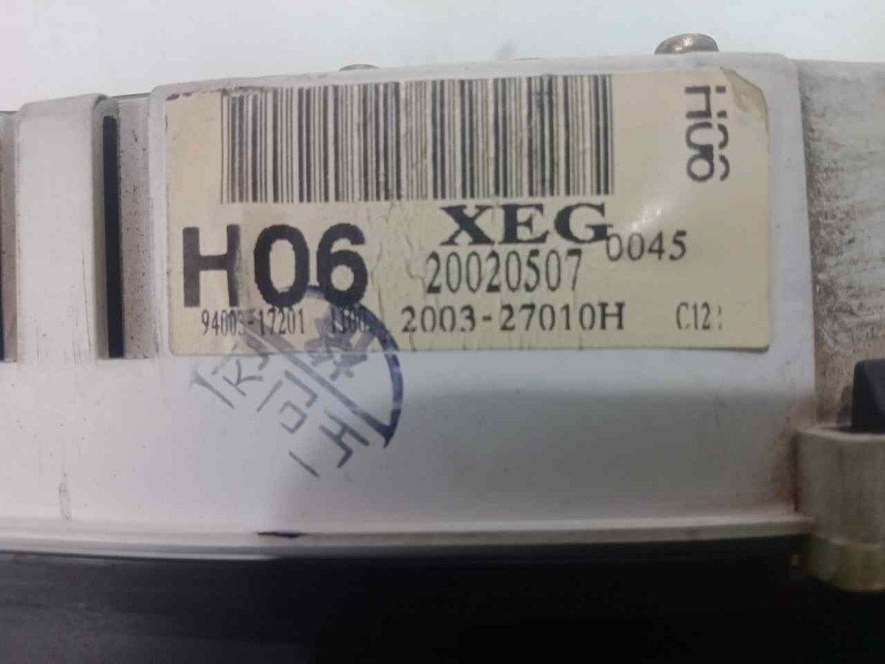 Recambio de cuadro instrumentos para hyundai matrix (fc) 1.6 cat referencia OEM IAM 20020507-9400317201-200327010H  