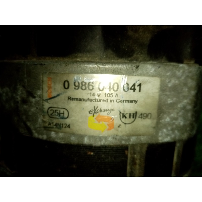 Recambio de alternador para renault espace /grand espace (je0) 3.0 v6 referencia OEM IAM 0986040041  105 A