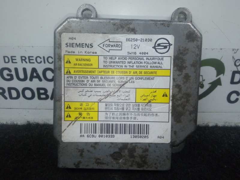 Recambio de centralita airbag para ssangyong rodius 2.7 turbodiesel cat referencia OEM IAM 5WY64004-8625021030 SIEMENS 