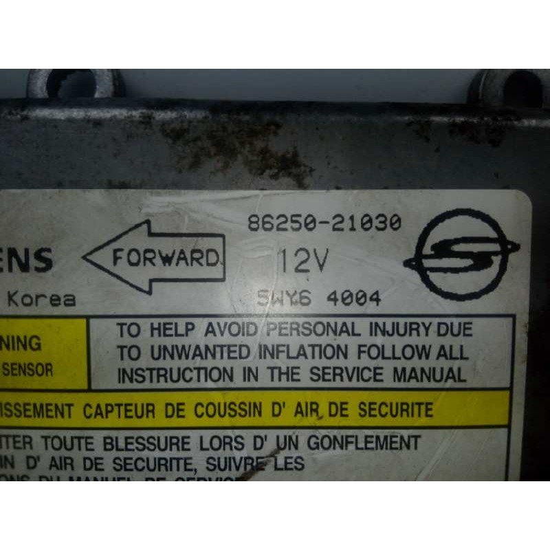 Recambio de centralita airbag para ssangyong rodius 2.7 turbodiesel cat referencia OEM IAM 5WY64004-8625021030 SIEMENS 