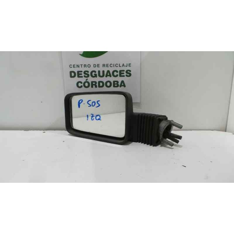 Recambio de retrovisor izquierdo para peugeot 505 berlina referencia OEM IAM  MANUAL NEGRO PLASTICO