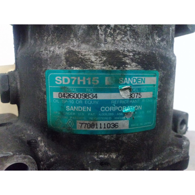Recambio de compresor aire acondicionado para renault laguna grandtour (k56) referencia OEM IAM 8075-7700111036 SANDEN SD7H15