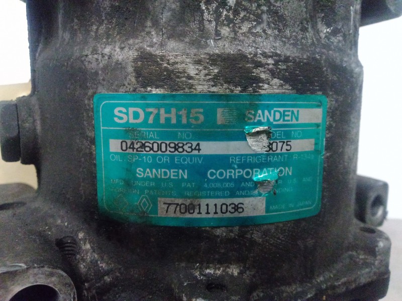 Recambio de compresor aire acondicionado para renault laguna grandtour (k56) referencia OEM IAM 8075-7700111036 SANDEN SD7H15
