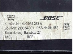 Recambio de sistema audio / radio cd para audi q7 (4l) 3.0 v6 24v tdi referencia OEM IAM 4L0035382A-289634001 SUBWOOFER BOSE 2