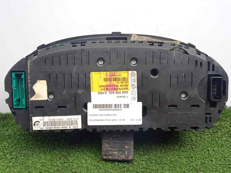 Recambio de cuadro instrumentos para volkswagen polo (9n1) 1.2 12v referencia OEM IAM 6Q0920800-6Q0920800X-110280124001  