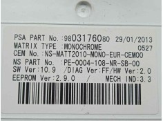 Recambio de cuadro instrumentos para peugeot 508 2.0 16v hdi fap referencia OEM IAM 9804210080-50300307022020-9803176080   2