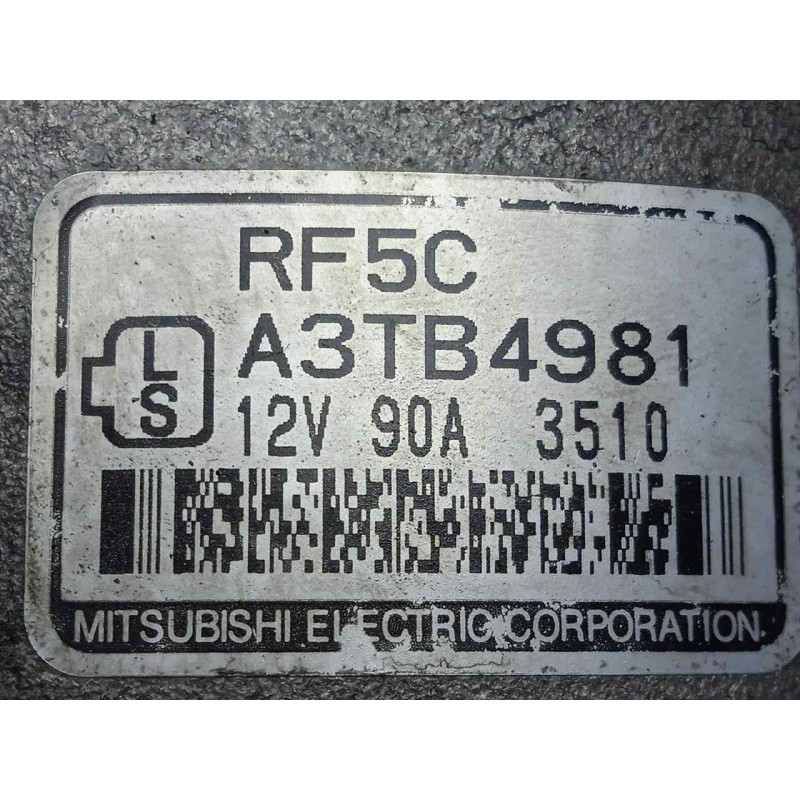 Recambio de alternador para mazda 6 berlina (gg) 2.0 diesel cat referencia OEM IAM A3TB4981  