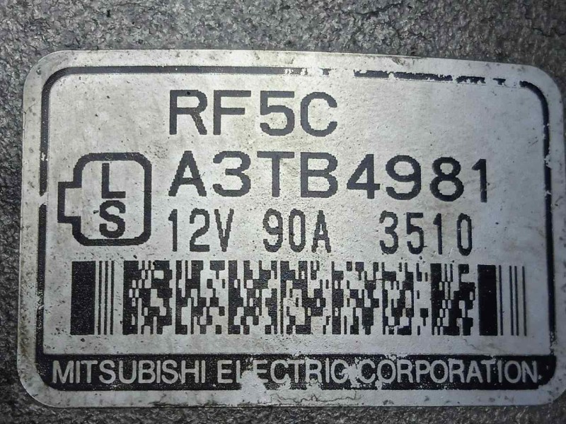 Recambio de alternador para mazda 6 berlina (gg) 2.0 diesel cat referencia OEM IAM A3TB4981  
