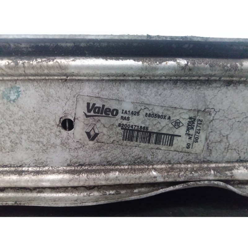 Recambio de intercooler para renault clio iii 1.5 dci diesel fap referencia OEM IAM 8200471885  