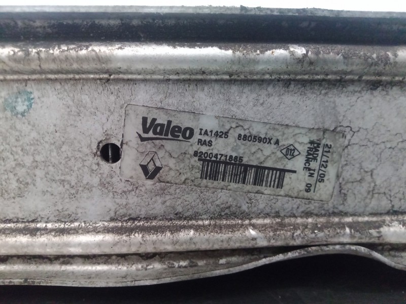 Recambio de intercooler para renault clio iii 1.5 dci diesel fap referencia OEM IAM 8200471885  