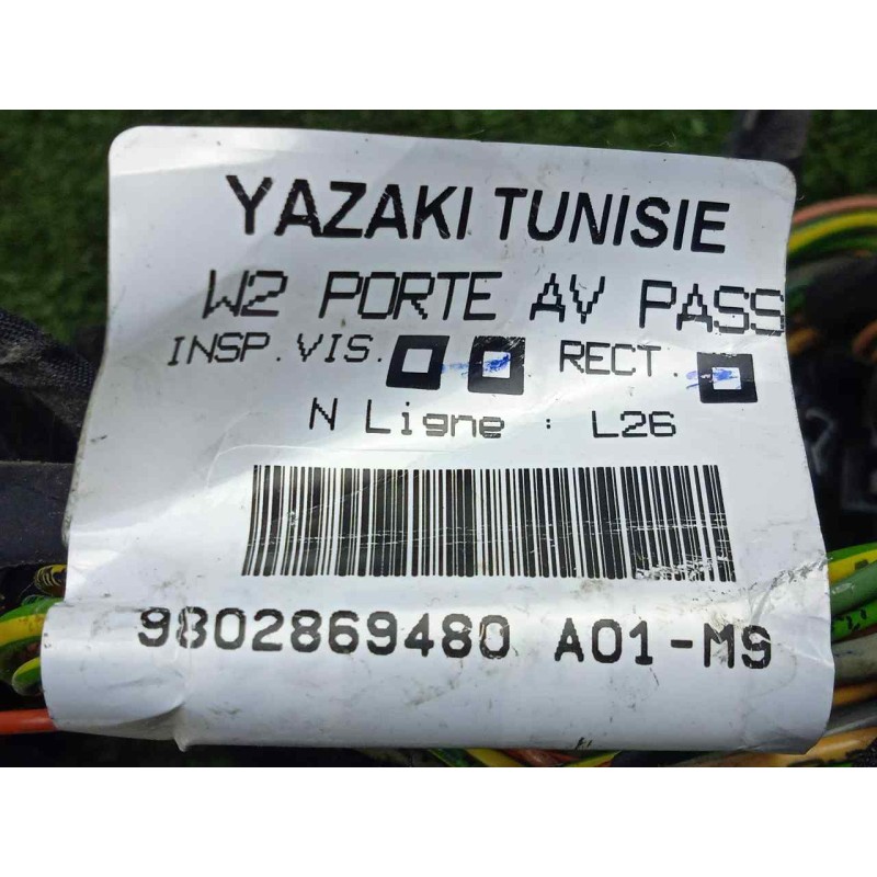 Recambio de instalacion electrica para peugeot 508 2.0 16v hdi fap referencia OEM IAM 9802869480 PUERTA DELANTERA DERECHA 