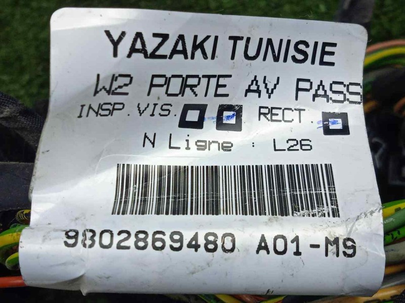 Recambio de instalacion electrica para peugeot 508 2.0 16v hdi fap referencia OEM IAM 9802869480 PUERTA DELANTERA DERECHA 