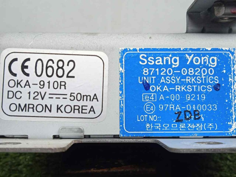 Recambio de modulo electronico para ssangyong rexton 2.7 turbodiesel cat referencia OEM IAM 8712008200  