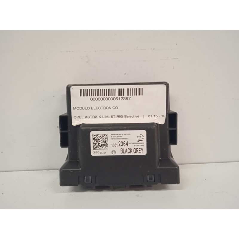 Recambio de modulo electronico para opel astra k lim. 5türig selective referencia OEM IAM 13512364-8370600000000X-812857993  