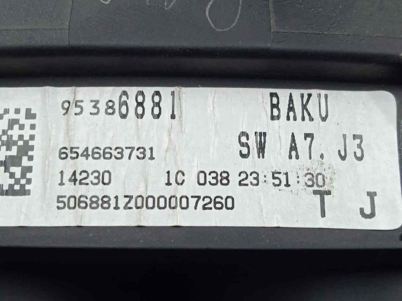 Recambio de cuadro instrumentos para opel mokka 1.7 16v cdti referencia OEM IAM 95386881-654663731  