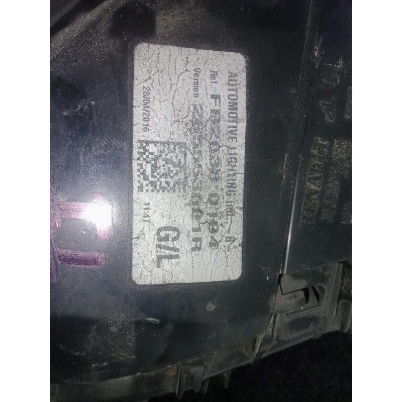 Recambio de piloto trasero izquierdo para renault clio iv 1.2 16v referencia OEM IAM 265553021R CON PORTALAMPARAS 