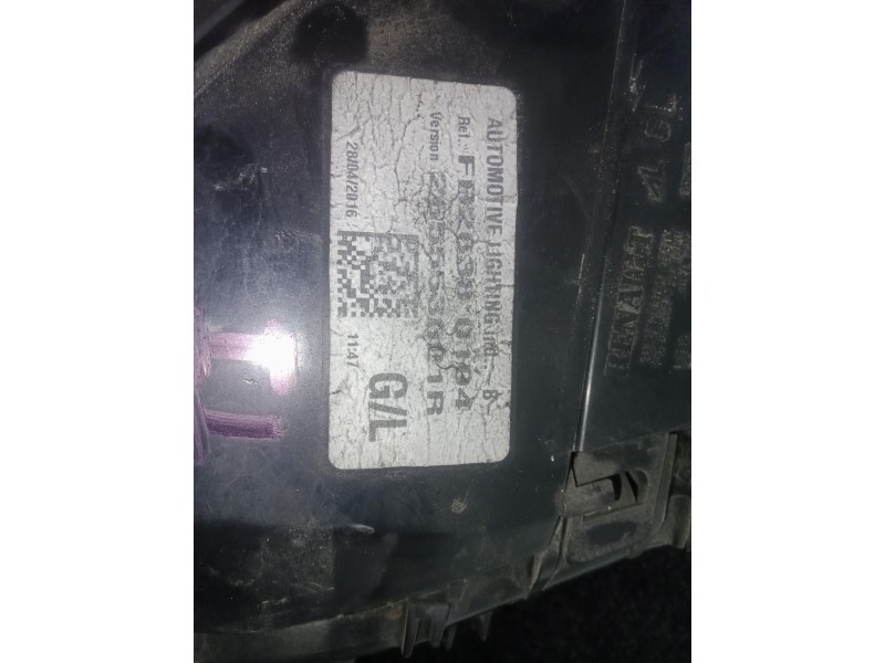 Recambio de piloto trasero izquierdo para renault clio iv 1.2 16v referencia OEM IAM 265553021R CON PORTALAMPARAS 