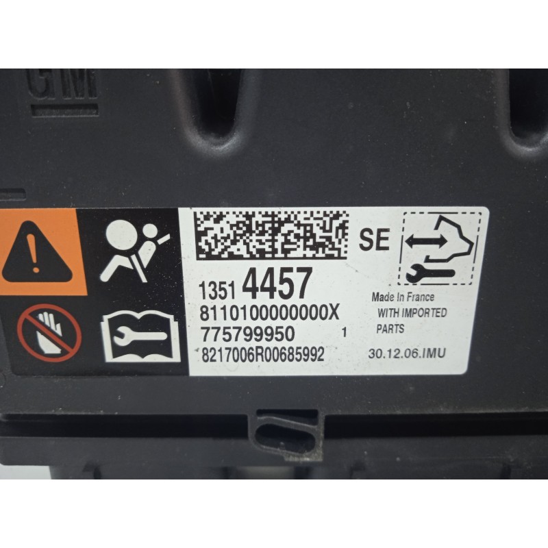 Recambio de centralita airbag para opel astra k lim. 5türig selective referencia OEM IAM 13514457-8110100000000X-775799950  