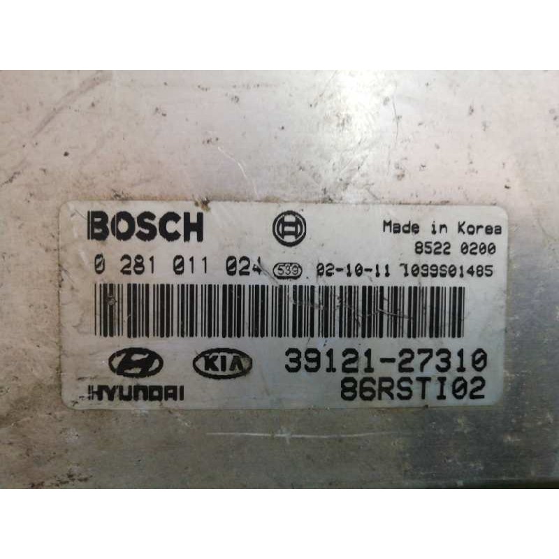 Recambio de centralita motor uce para kia carens 2.0 turbodiesel cat referencia OEM IAM 0281011024-3912127310 BOSCH 