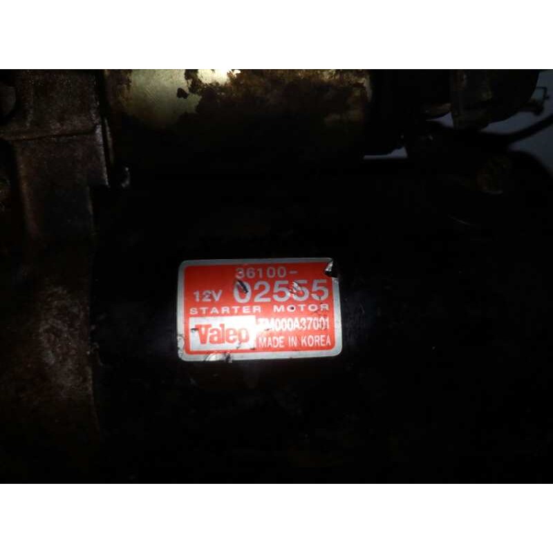 Recambio de motor arranque para kia picanto 1.1 cat referencia OEM IAM 3610002555-TM000A37001 VALEO 