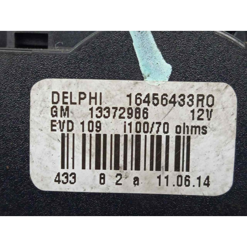 Recambio de motor trampilla calefaccion para opel mokka 1.7 16v cdti referencia OEM IAM 16456433R0-13372966  
