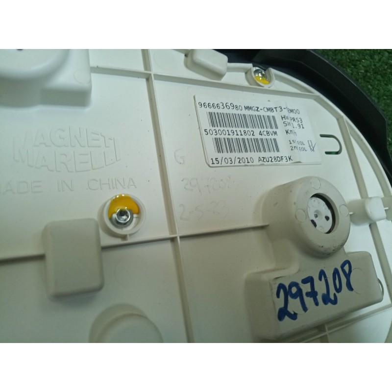 Recambio de cuadro instrumentos para peugeot 206+ 1.1 referencia OEM IAM 9666636980 MAGNETI MARELLI 