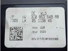 Recambio de modulo electronico para volkswagen passat berlina (3c2) 2.0 tdi referencia OEM IAM 3C0953549AB-05113845   2