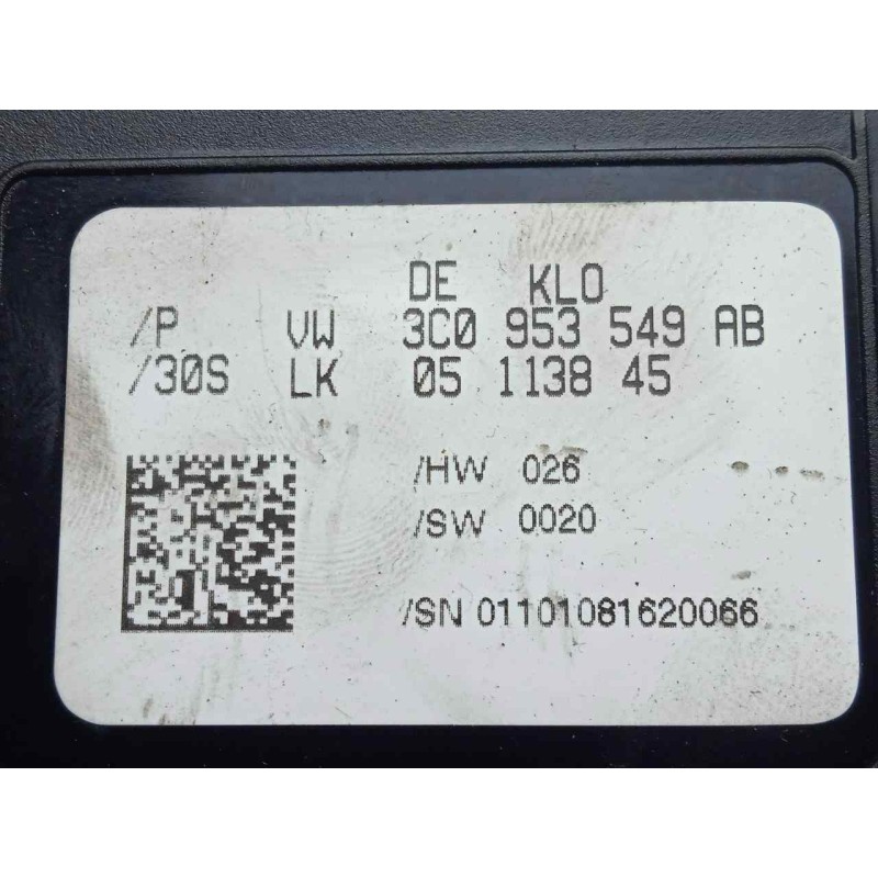 Recambio de modulo electronico para volkswagen passat berlina (3c2) 2.0 tdi referencia OEM IAM 3C0953549AB-05113845  