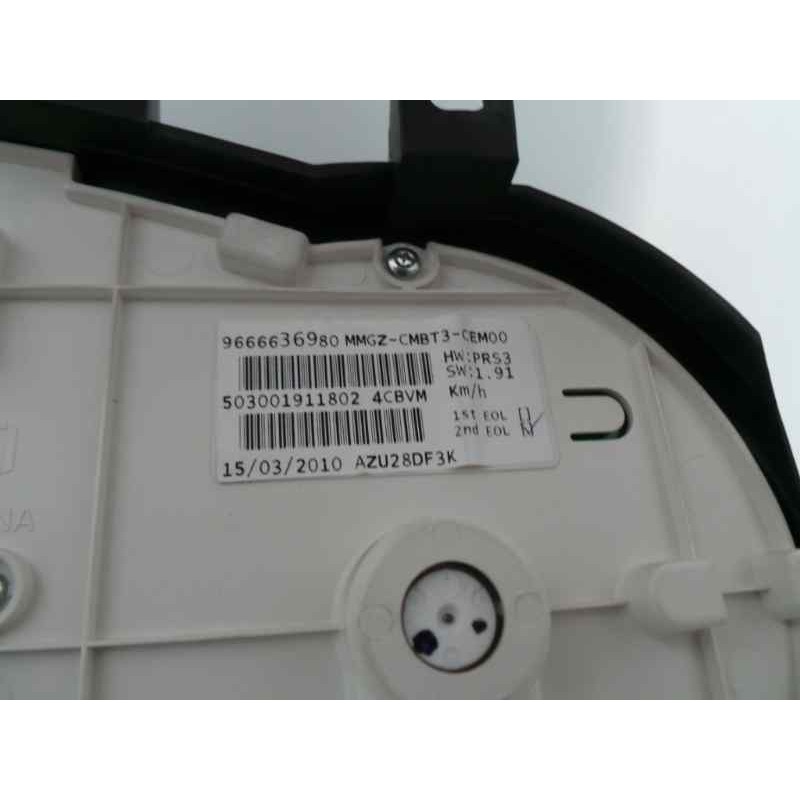 Recambio de cuadro instrumentos para peugeot 206+ 1.1 referencia OEM IAM 9666636980 MAGNETI MARELLI 