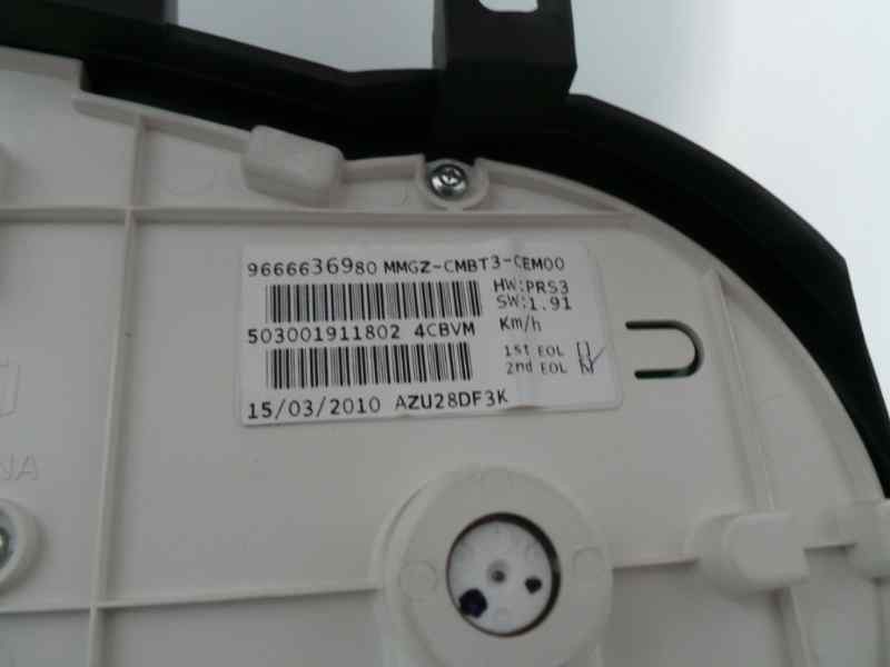 Recambio de cuadro instrumentos para peugeot 206+ 1.1 referencia OEM IAM 9666636980 MAGNETI MARELLI 