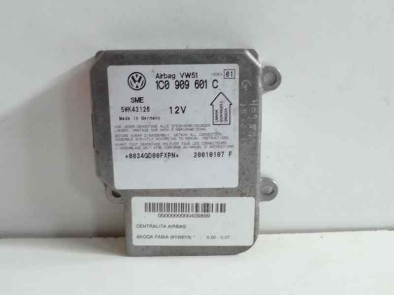 Recambio de centralita airbag para skoda fabia (6y2/6y3) referencia OEM IAM 1C0909601C-5WK43126  