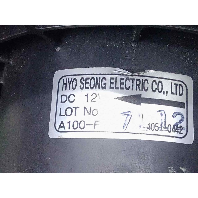 Recambio de motor calefaccion para ssangyong kyron 2.0 referencia OEM IAM SINREFERENCIA Ø DIAMETRO: 152MM 