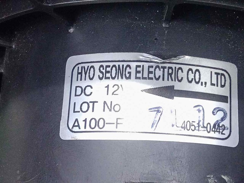 Recambio de motor calefaccion para ssangyong kyron 2.0 referencia OEM IAM SINREFERENCIA Ø DIAMETRO: 152MM 