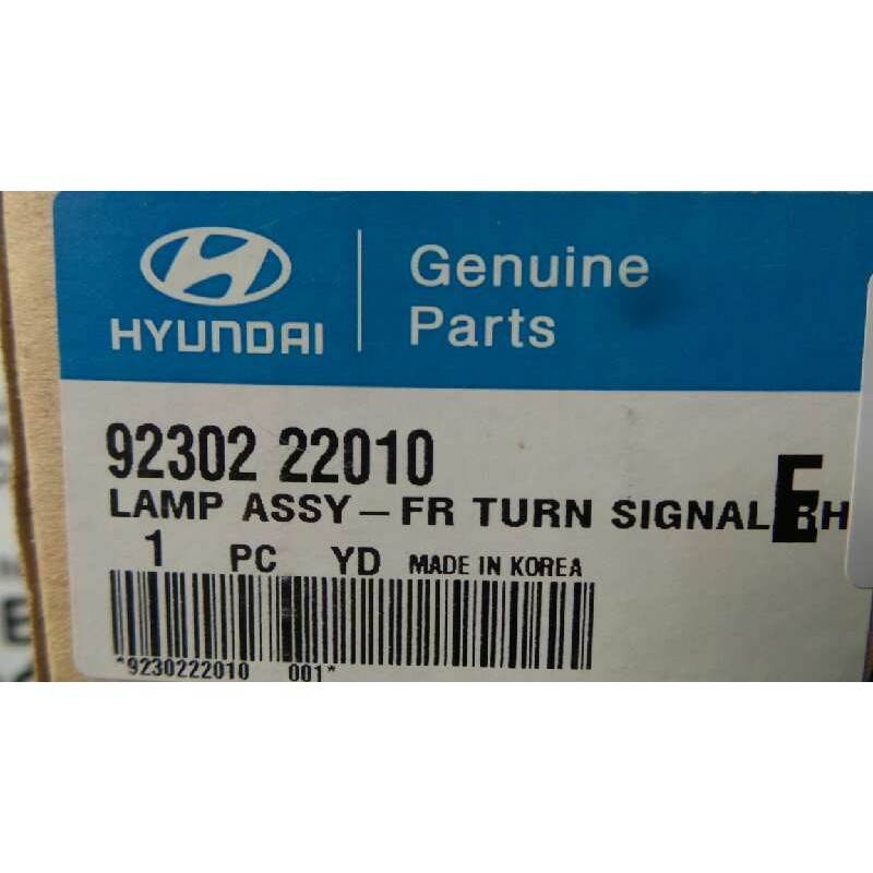 Recambio de piloto delantero derecho para hyundai accent (x3) referencia OEM IAM 9230222010 97-00 BLANCO