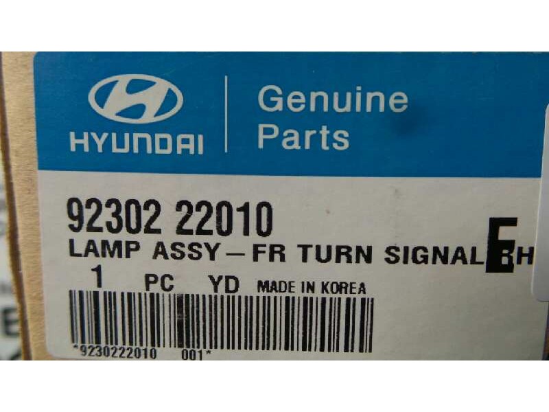 Recambio de piloto delantero derecho para hyundai accent (x3) referencia OEM IAM 9230222010 97-00 BLANCO