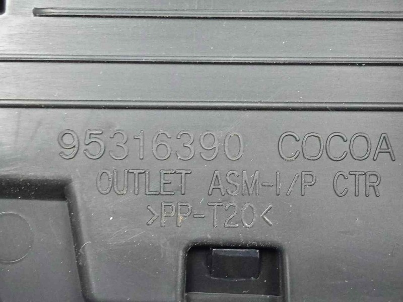 Recambio de aireador delantero central para opel mokka 1.7 16v cdti referencia OEM IAM RE95316389-95316390  