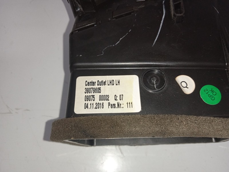 Recambio de rejilla aireadora para opel astra k lim. 5türig selective referencia OEM IAM 39079605-0907500002-39079557-421283275 