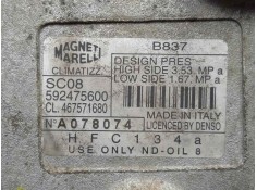 Recambio de compresor aire acondicionado para fiat punto berlina (188) 1.2 cat referencia OEM IAM 467571680-SC08 MAGENETI MARELL 2