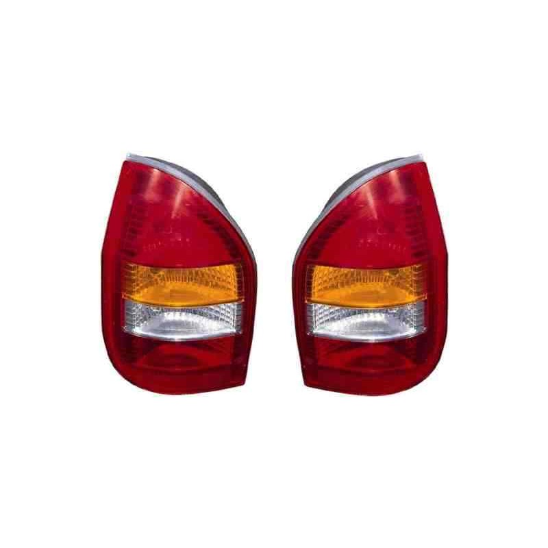 Recambio de piloto trasero izquierdo para opel zafira a referencia OEM IAM 16536531 99-05 - NUEVO AMBAR - ROJO