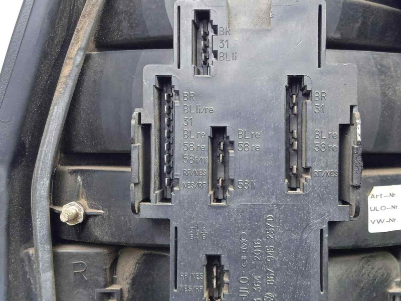 Recambio de piloto trasero derecho para volkswagen polo (801/803) 1.3 referencia OEM IAM 871945112C 3.PUERTAS 