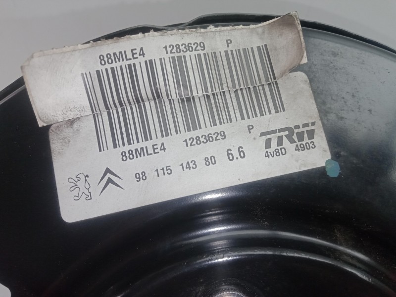 Recambio de servofreno para citroën c-elysée 1.6 blue-hdi fap referencia OEM IAM 9811514380 TRW 