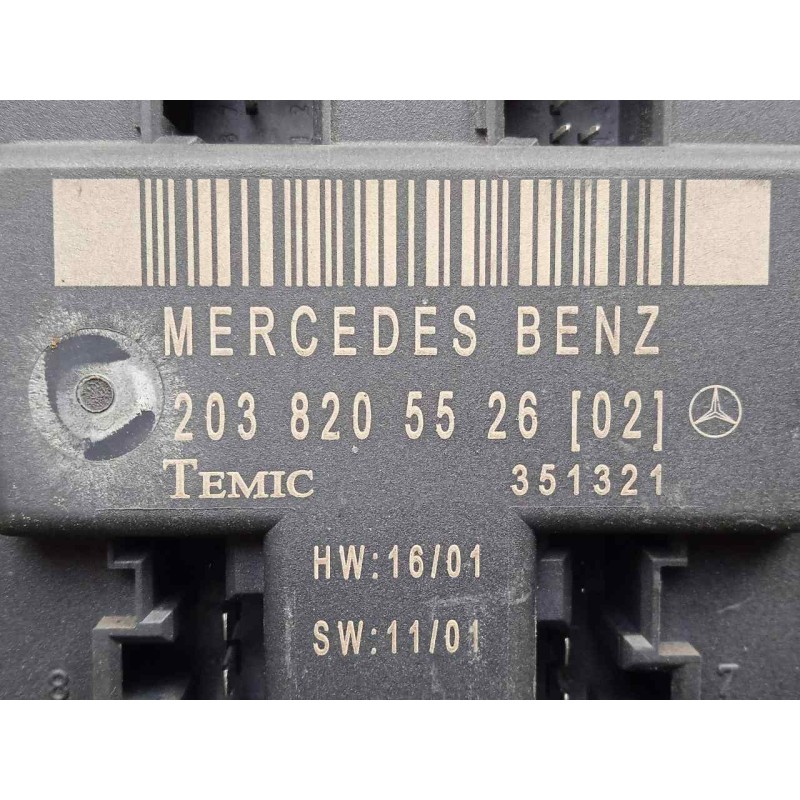 Recambio de modulo electronico para mercedes-benz clase c (w203) berlina 2.2 cdi cat referencia OEM IAM 2038205526  